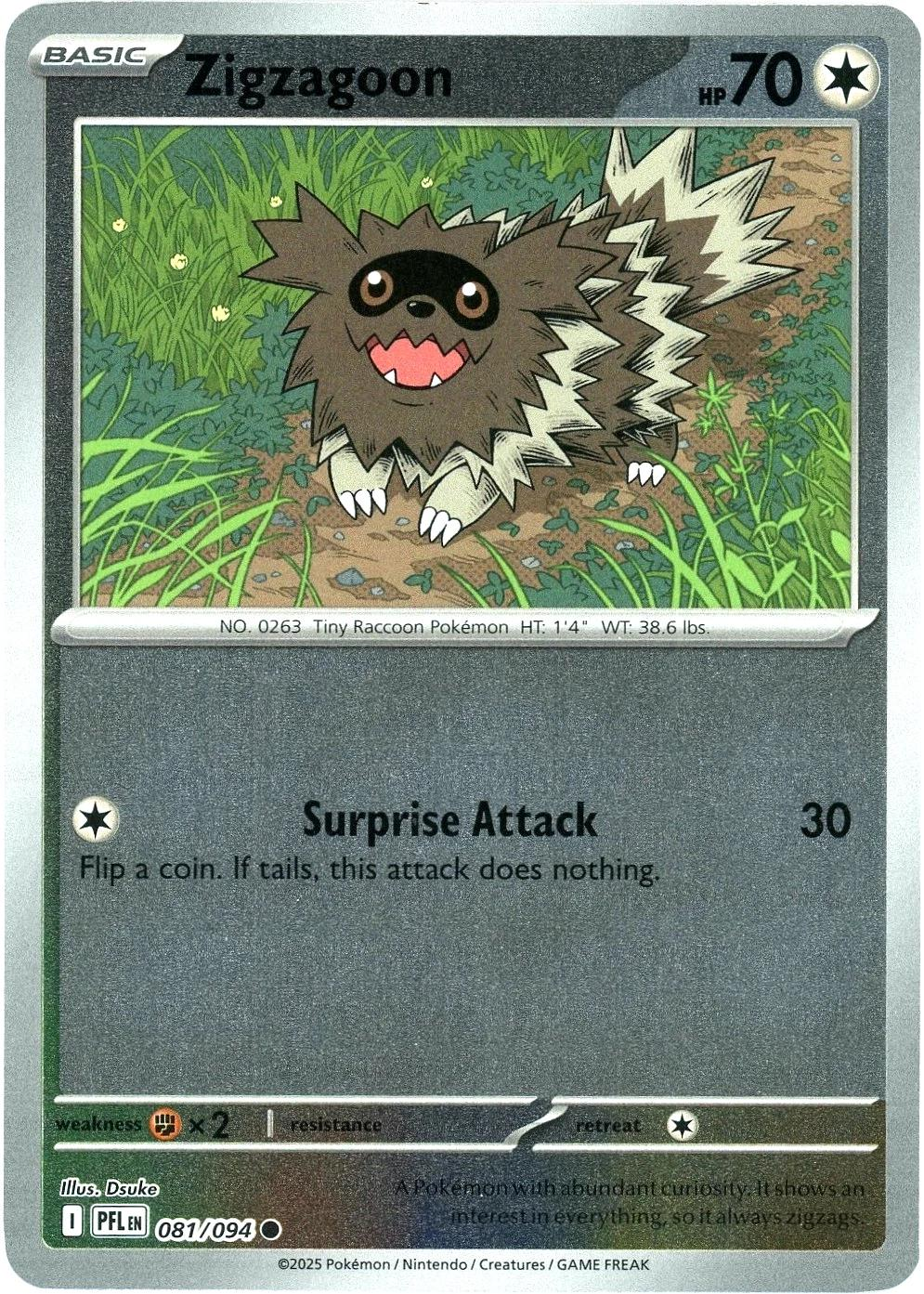 Zigzagoon [Reverse Holo] #81 (PFL)