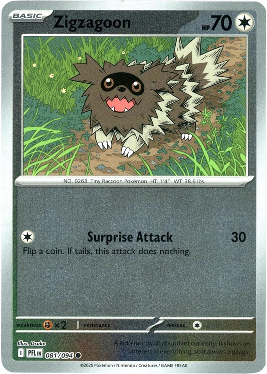Zigzagoon [Reverse Holo] #81 (PFL)