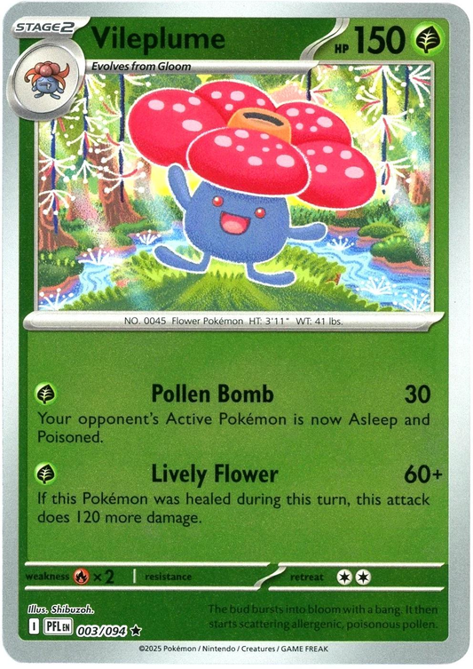 Vileplume [Reverse Holo] #3 (PFL)