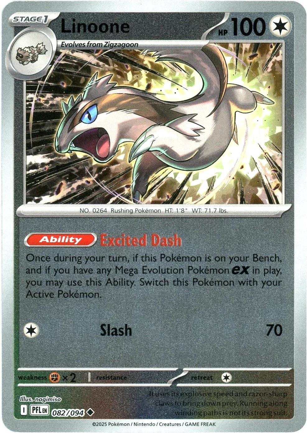 Linoone [Reverse Holo] #82