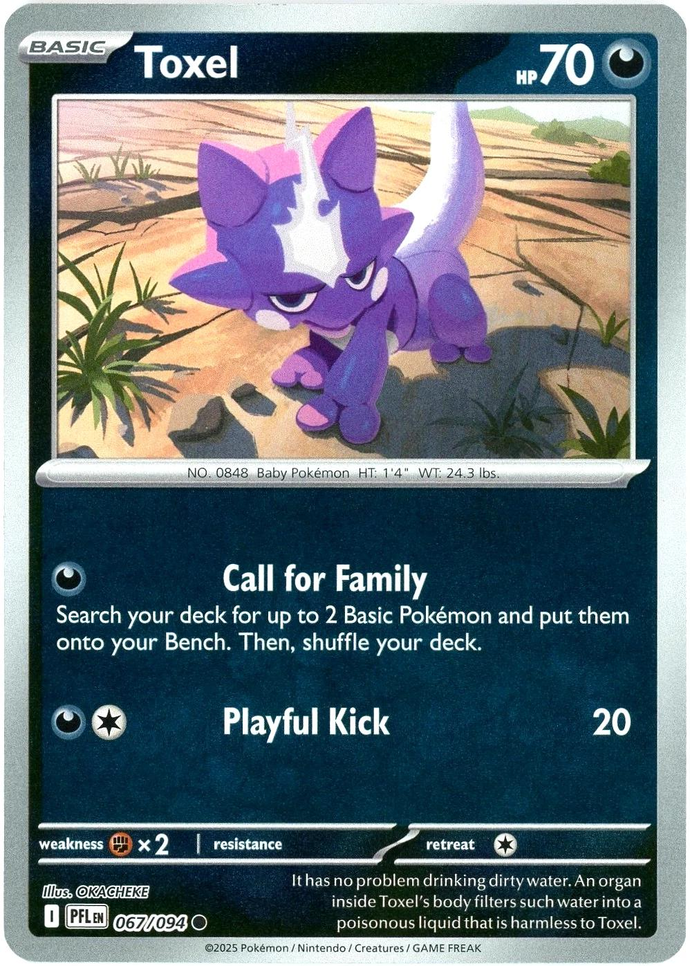 Toxel [Reverse Holo] #67 (PFL)