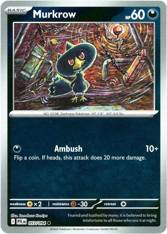 Murkrow [Reverse Holo] #57 (PFL)