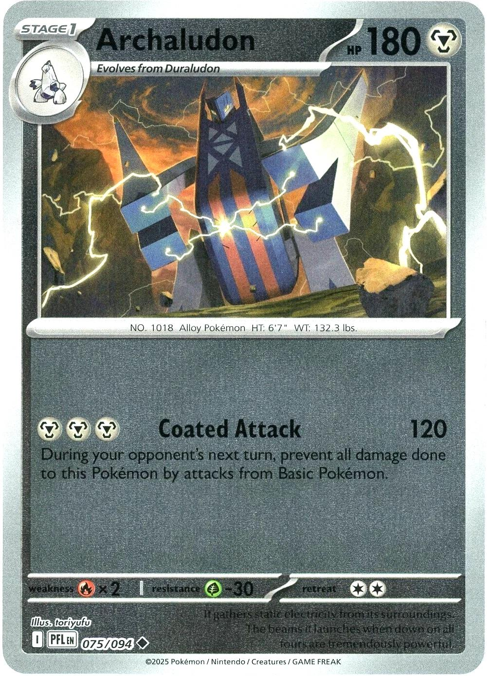 Archaludon [Reverse Holo] #75 (PFL)