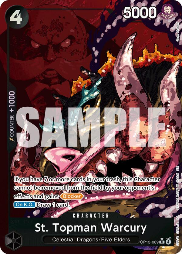 St. Topman Warcury (Alternate Art) (OP13-089) (OP-13)